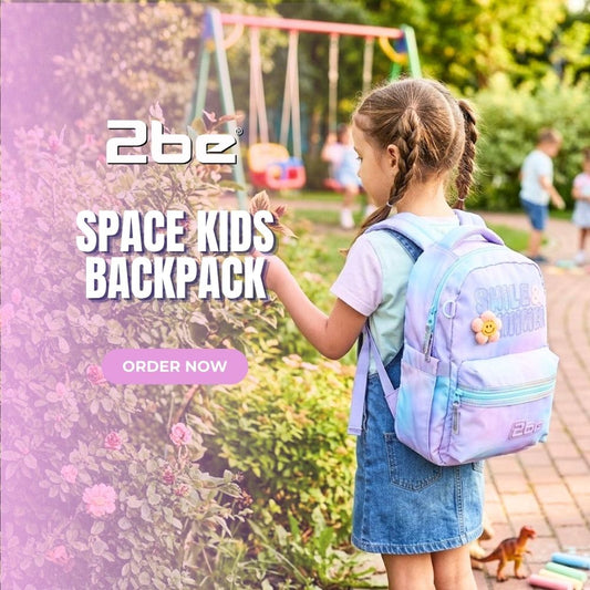 2be Smile and Shine Kids Backpack with Adjustable Straps & Reflective Parts