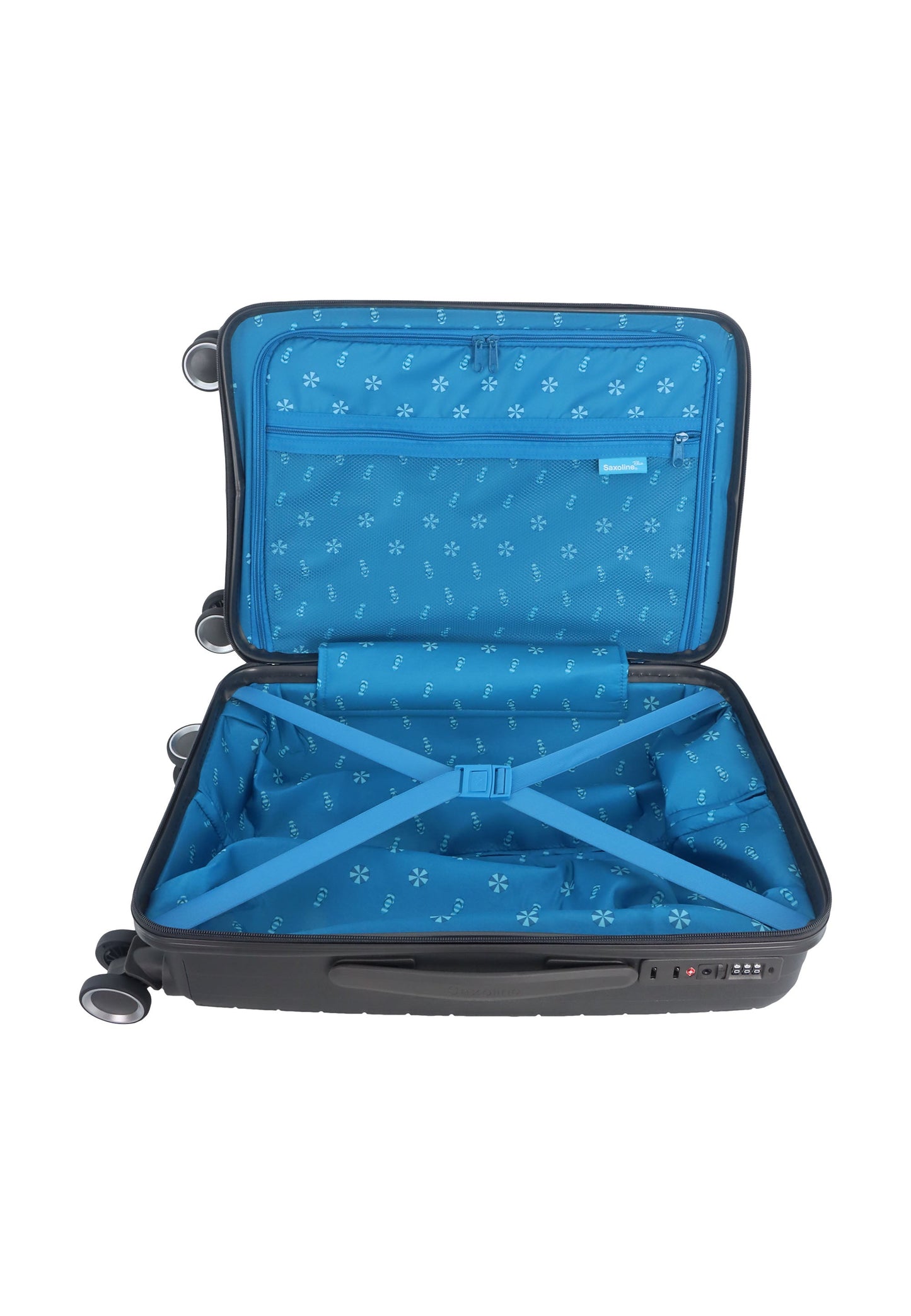Saxoline Blue - Resort | Hand Luggage / Hard Suitcase / Trolley - Small - Anthracite