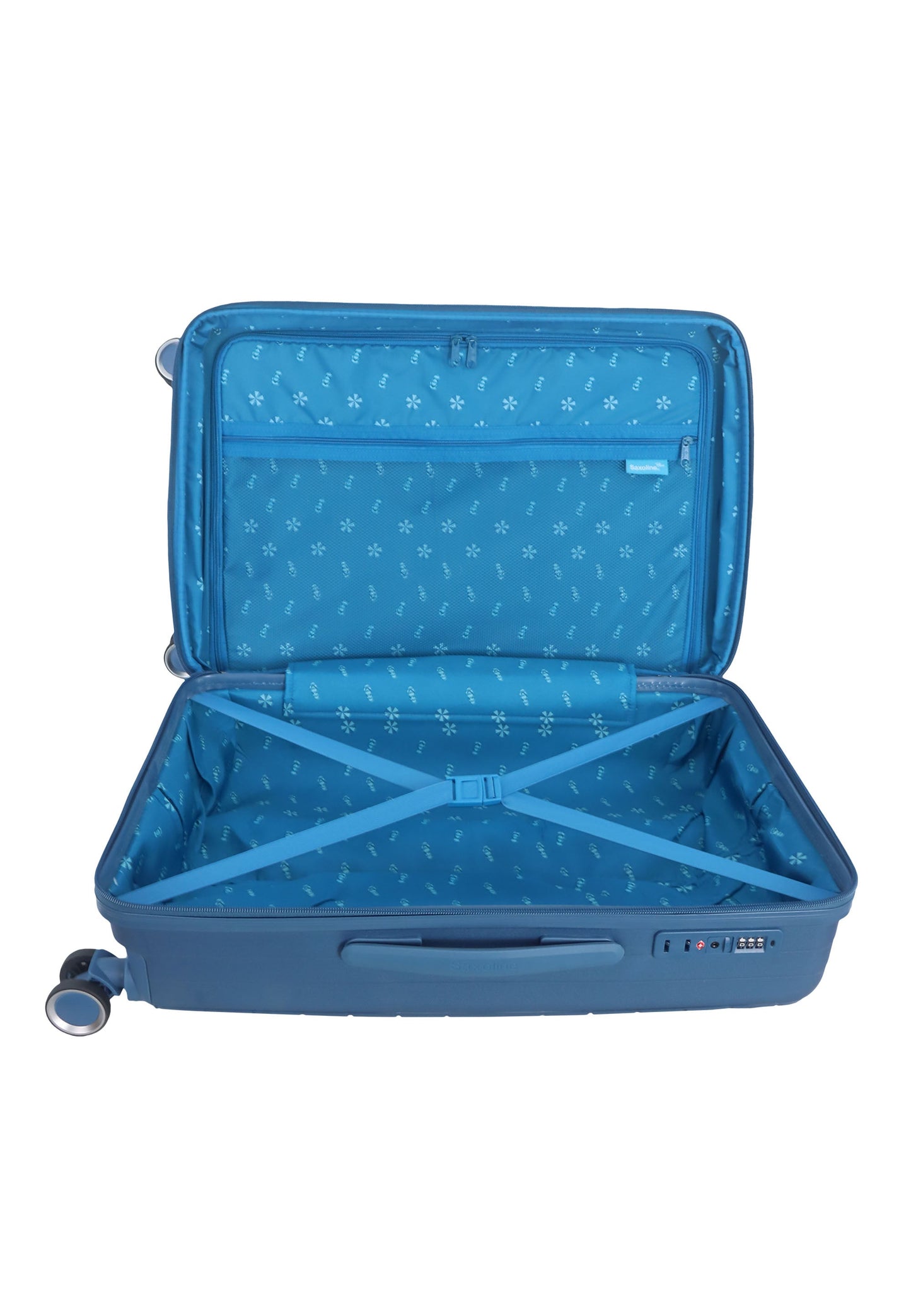 Saxoline Blue - Resort | Travel Luggage / Hard Suitcase / Trolley - Medium - Blue