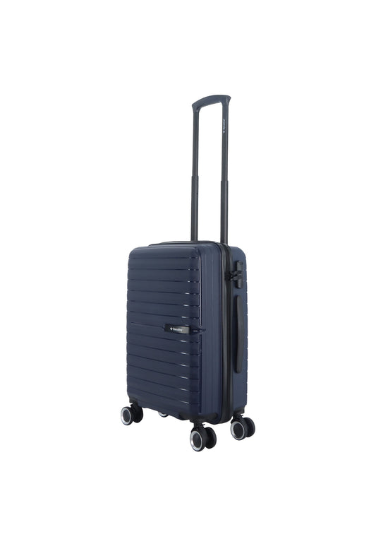 Saxoline Fiesta Carry on Luggage / Hard Suitcase / Trolley - Small - Navy