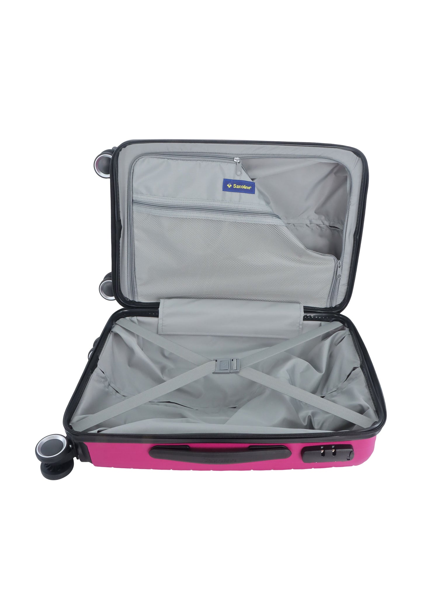 Saxoline Fiesta Carry on Luggage / Hard Suitcase / Trolley - Small - Fuchsia