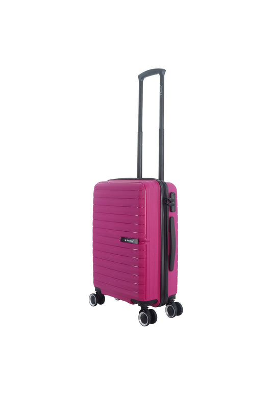 Saxoline Fiesta Carry on Luggage / Hard Suitcase / Trolley - Small - Fuchsia