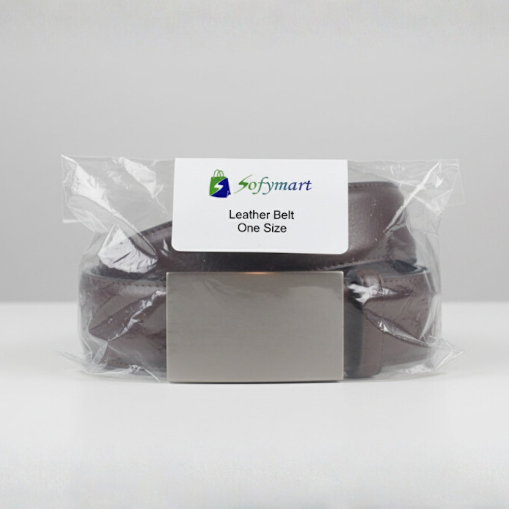 Sofymart Classic Leather Belt – One Size
