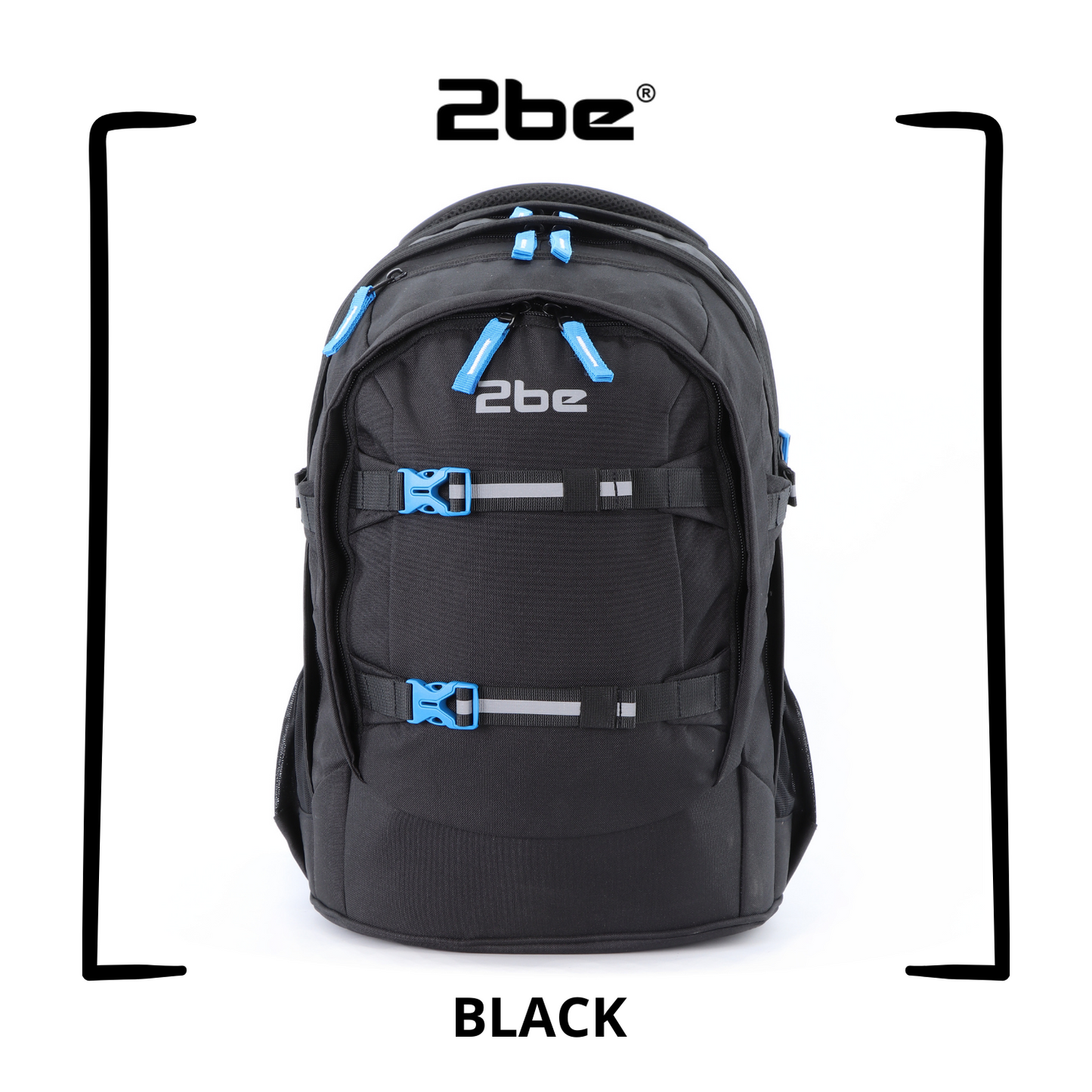 2be School Backpack with Spine-support Ergonomic Feature with Reflective logo and parts (for Kids)- 66320