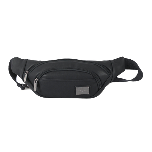 black polyester waist bag