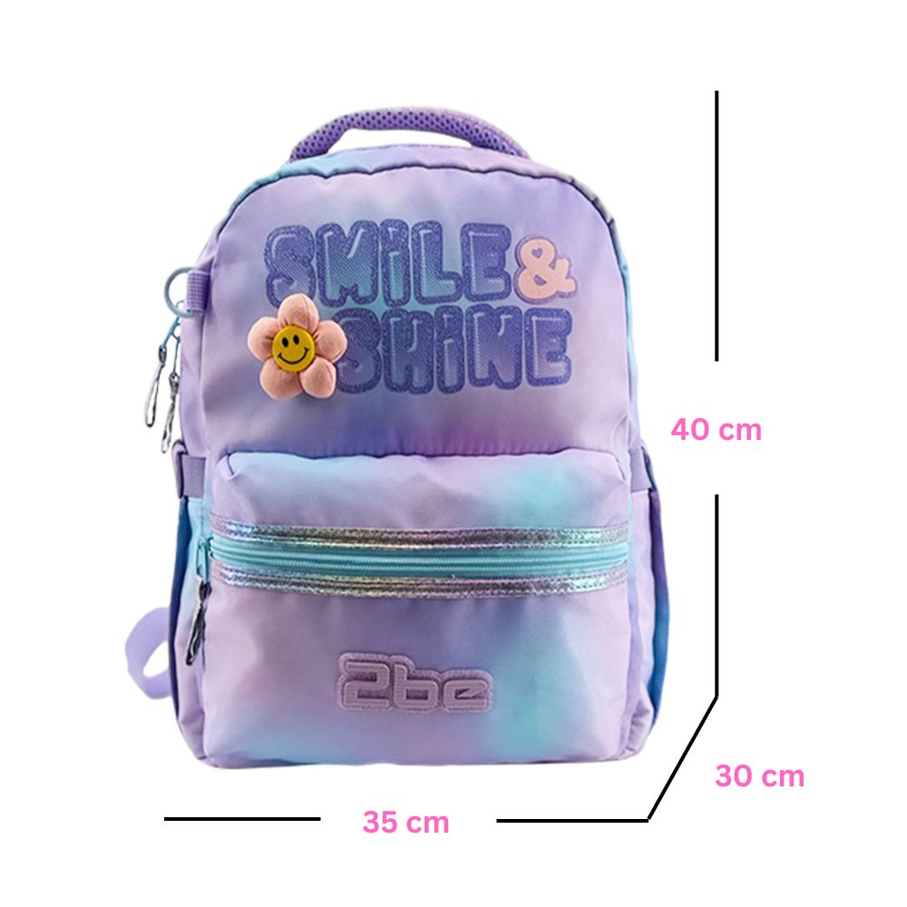 2be Smile and Shine Kids Backpack with Adjustable Straps & Reflective Parts