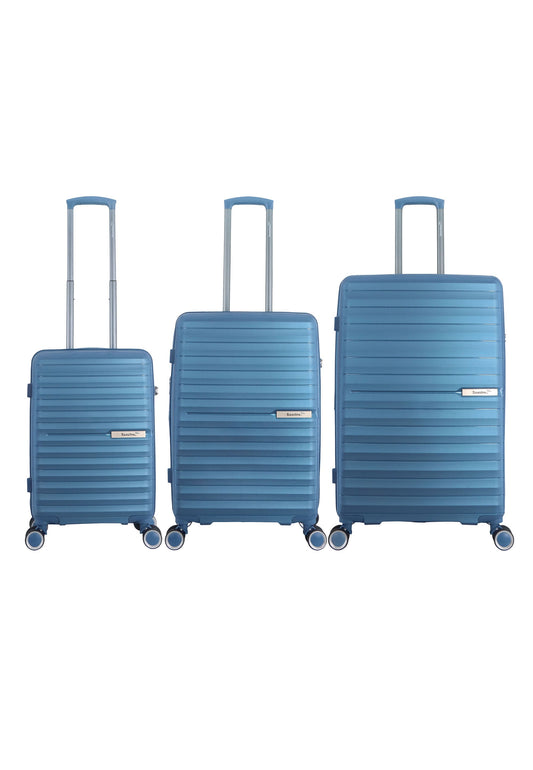 Saxoline Blue - Resort | Travel Luggage set / Hard Suitcase set / Trolley set - S/M/L - Blue