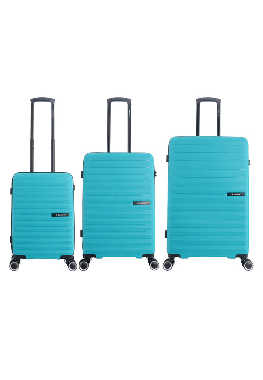 Saxoline Fiesta Travel Luggage Set / Hard SuitcaseSet  / Trolley Set - S/M/L -  Navy