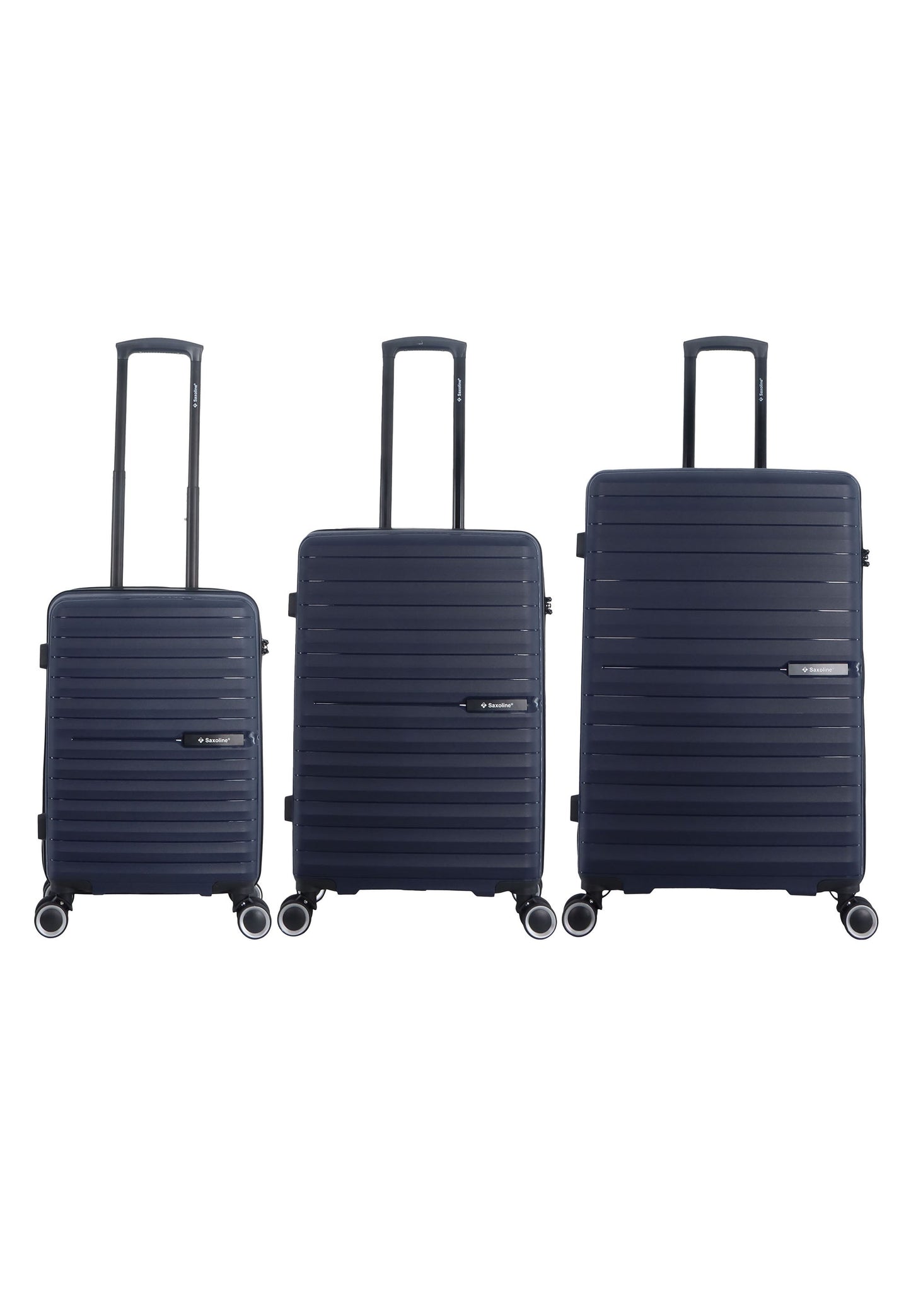 Saxoline Fiesta Travel Luggage Set / Hard SuitcaseSet  / Trolley Set - S/M/L -  Turquoise