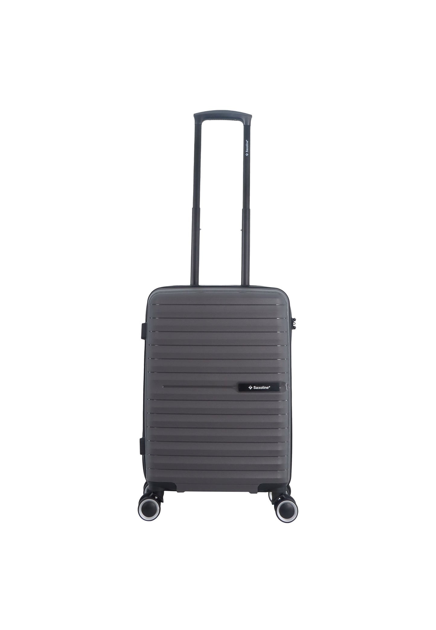 Saxoline Fiesta Carry on Luggage / Hard Suitcase / Trolley - Small - Gray