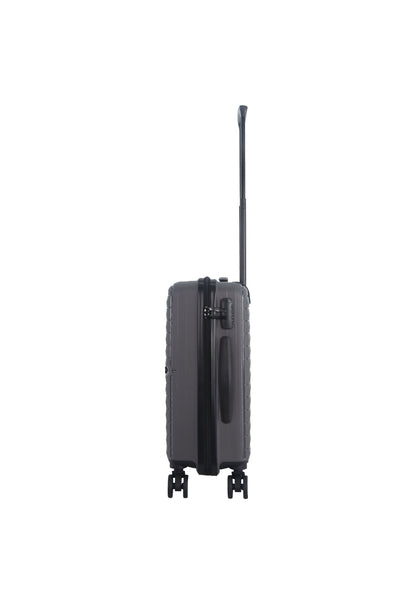 Saxoline Fiesta Carry on Luggage / Hard Suitcase / Trolley - Small - Gray