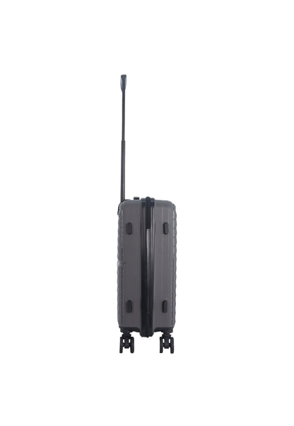 Saxoline Fiesta Carry on Luggage / Hard Suitcase / Trolley - Small - Gray