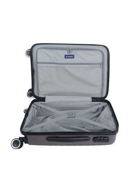 Saxoline Fiesta Carry on Luggage / Hard Suitcase / Trolley - Small - Gray