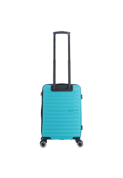 Saxoline Fiesta Carry on Luggage / Hard Suitcase / Trolley - Small - Turquoise