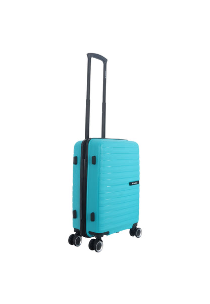 Saxoline Fiesta Carry on Luggage / Hard Suitcase / Trolley - Small - Turquoise