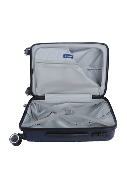 Saxoline Fiesta Carry on Luggage / Hard Suitcase / Trolley - Small - Navy