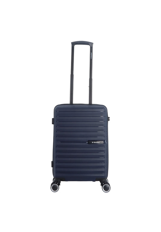 Saxoline Fiesta Carry on Luggage / Hard Suitcase / Trolley - Small - Navy