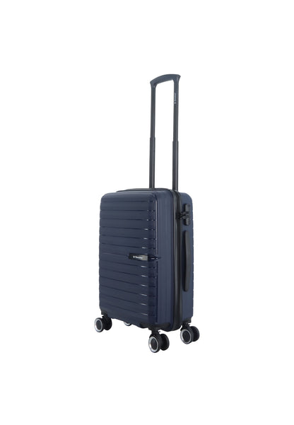 Saxoline Fiesta Carry on Luggage / Hard Suitcase / Trolley - Small - Navy