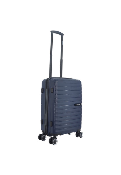 Saxoline Fiesta Carry on Luggage / Hard Suitcase / Trolley - Small - Navy