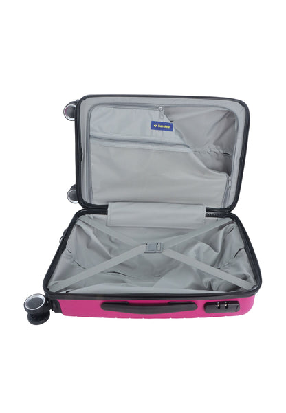 Saxoline Fiesta Carry on Luggage / Hard Suitcase / Trolley - Small - Fuchsia