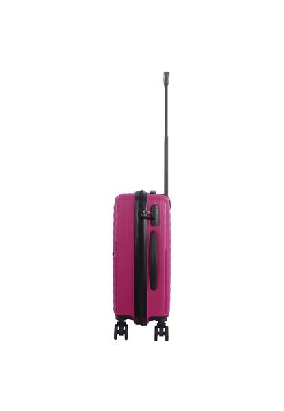 Saxoline Fiesta Carry on Luggage / Hard Suitcase / Trolley - Small - Fuchsia