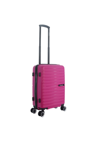 Saxoline Fiesta Carry on Luggage / Hard Suitcase / Trolley - Small - Fuchsia