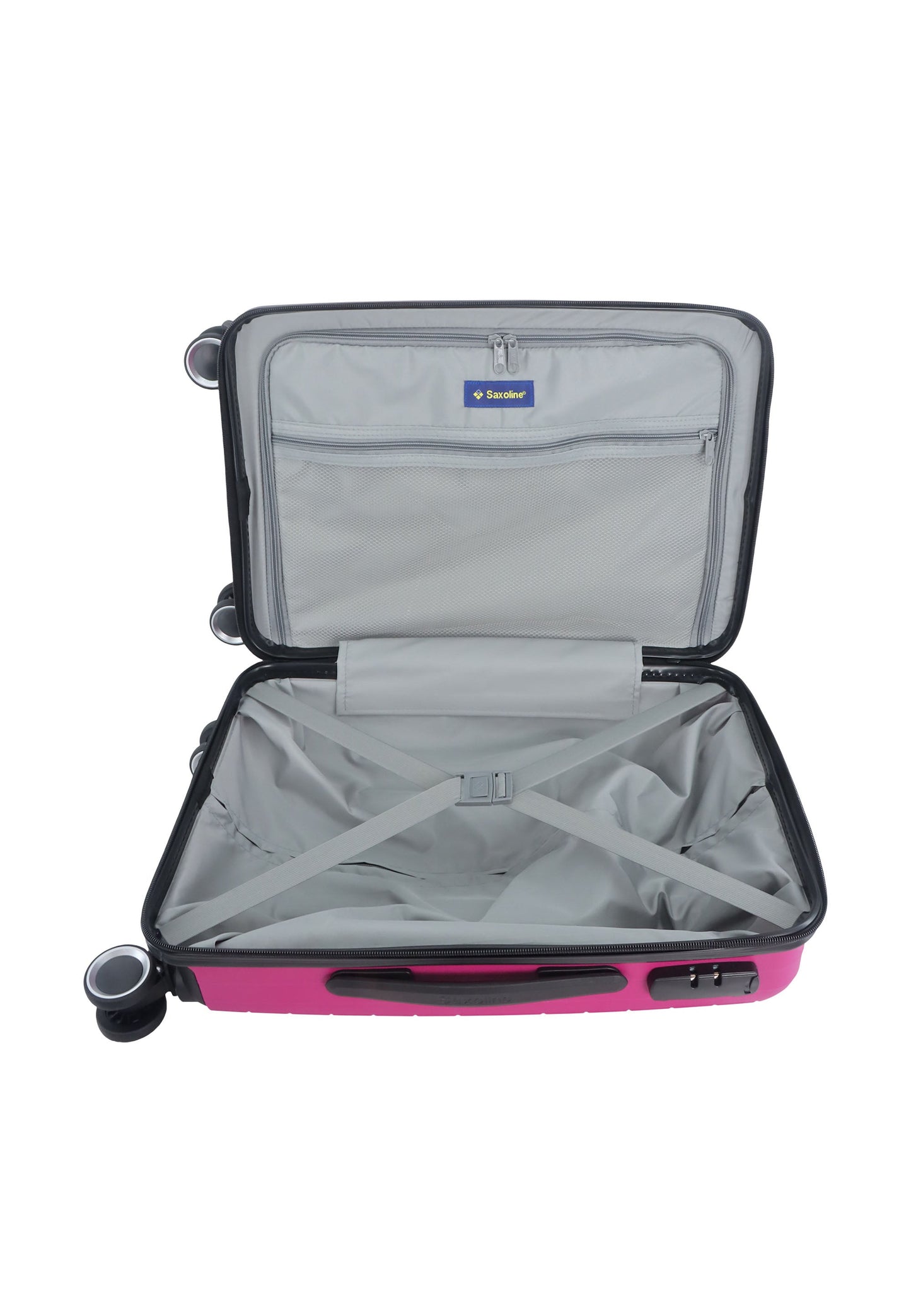 Saxoline Fiesta Carry on Luggage / Hard Suitcase / Trolley - Small - Fuchsia
