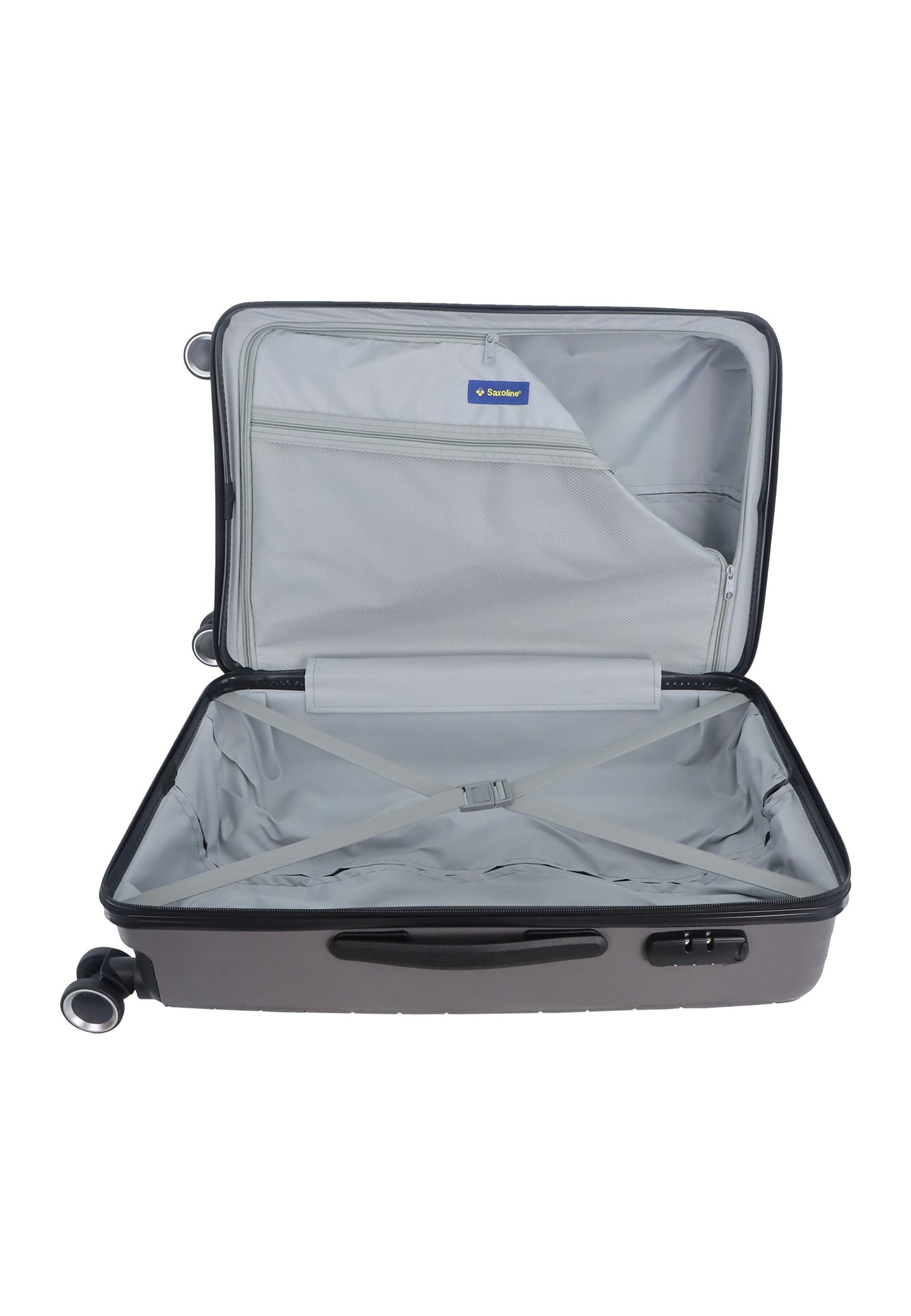 Saxoline Fiesta Travel Luggage / Hard Suitcase / Trolley - Medium - Gray