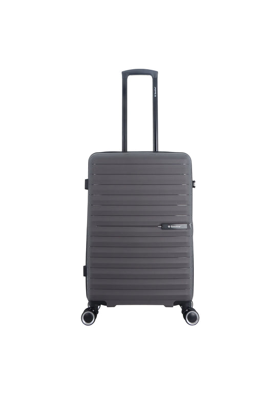 Saxoline Fiesta Travel Luggage / Hard Suitcase / Trolley - Medium - Gray