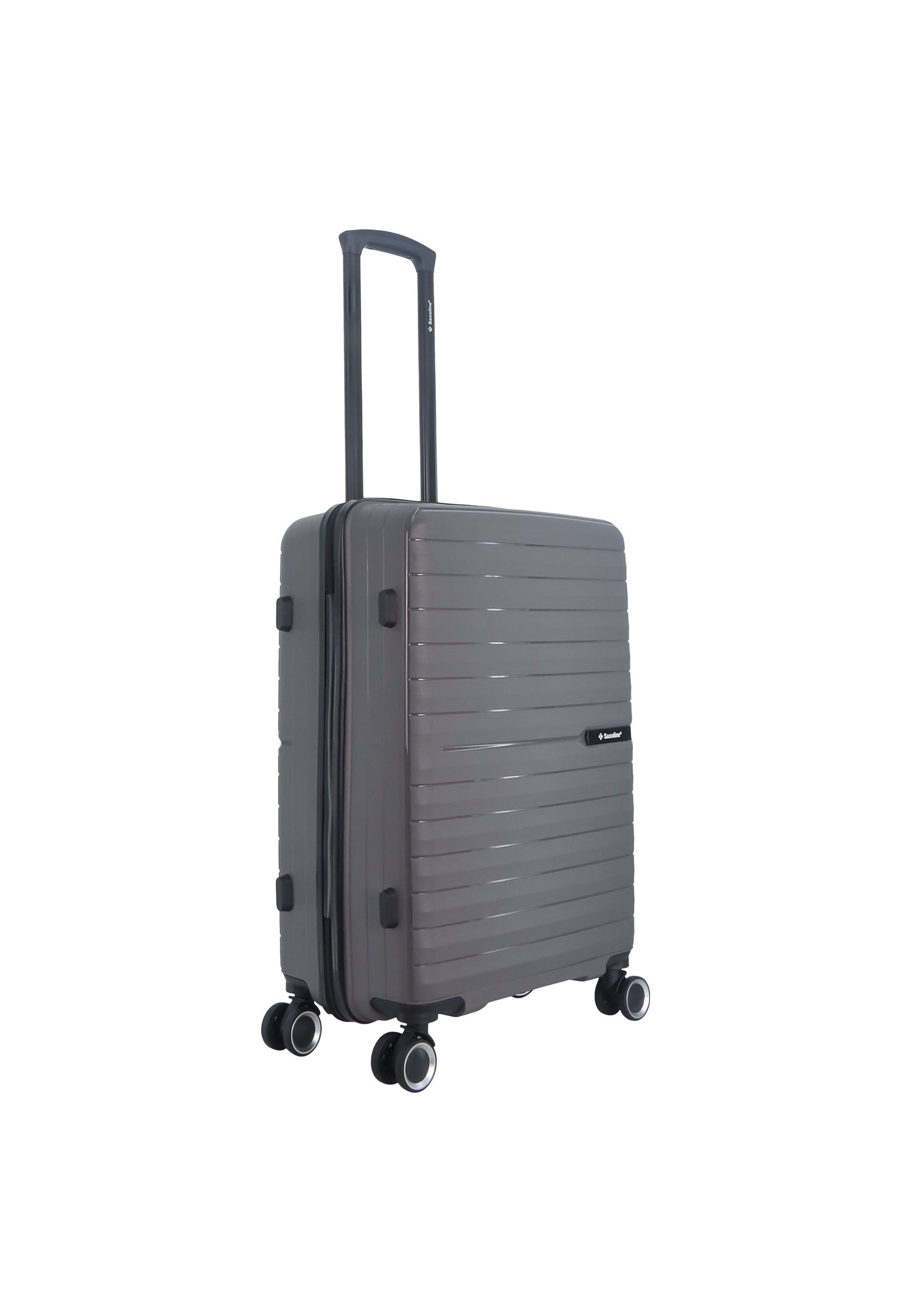 Saxoline Fiesta Travel Luggage / Hard Suitcase / Trolley - Medium - Gray