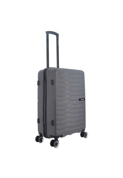 Saxoline Fiesta Travel Luggage / Hard Suitcase / Trolley - Medium - Gray