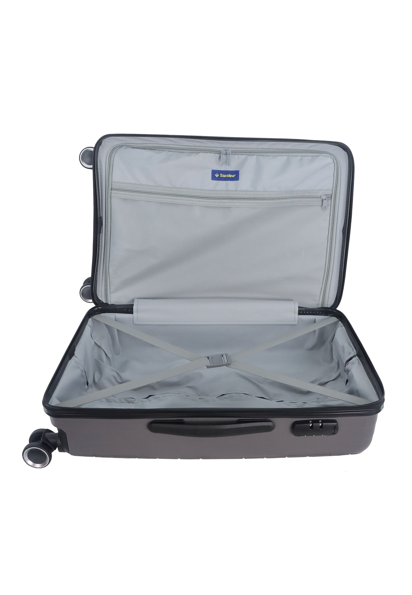 Saxoline Fiesta Travel Luggage / Hard Suitcase / Trolley - Medium - Gray