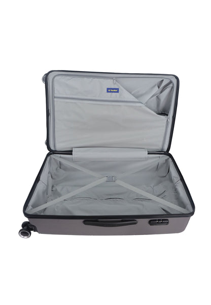 Saxoline Fiesta Travel Luggage / Hard Suitcase / Trolley - Large - Gray