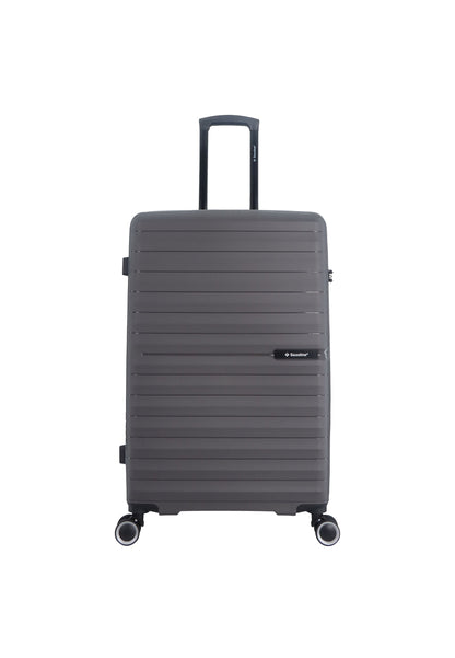 Saxoline Fiesta Travel Luggage / Hard Suitcase / Trolley - Large - Gray