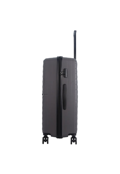 Saxoline Fiesta Travel Luggage / Hard Suitcase / Trolley - Large - Gray