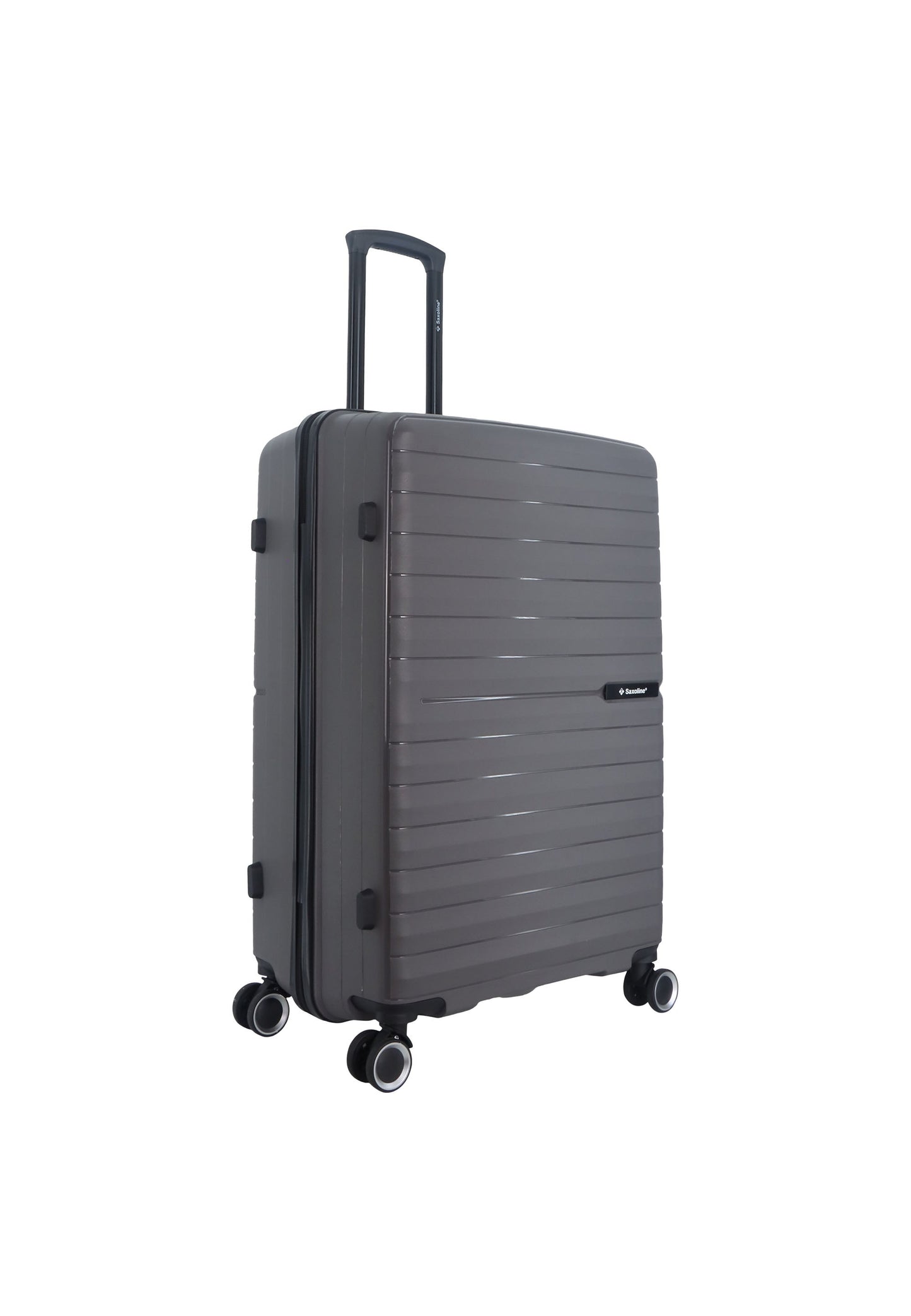 Saxoline Fiesta Travel Luggage / Hard Suitcase / Trolley - Large - Gray