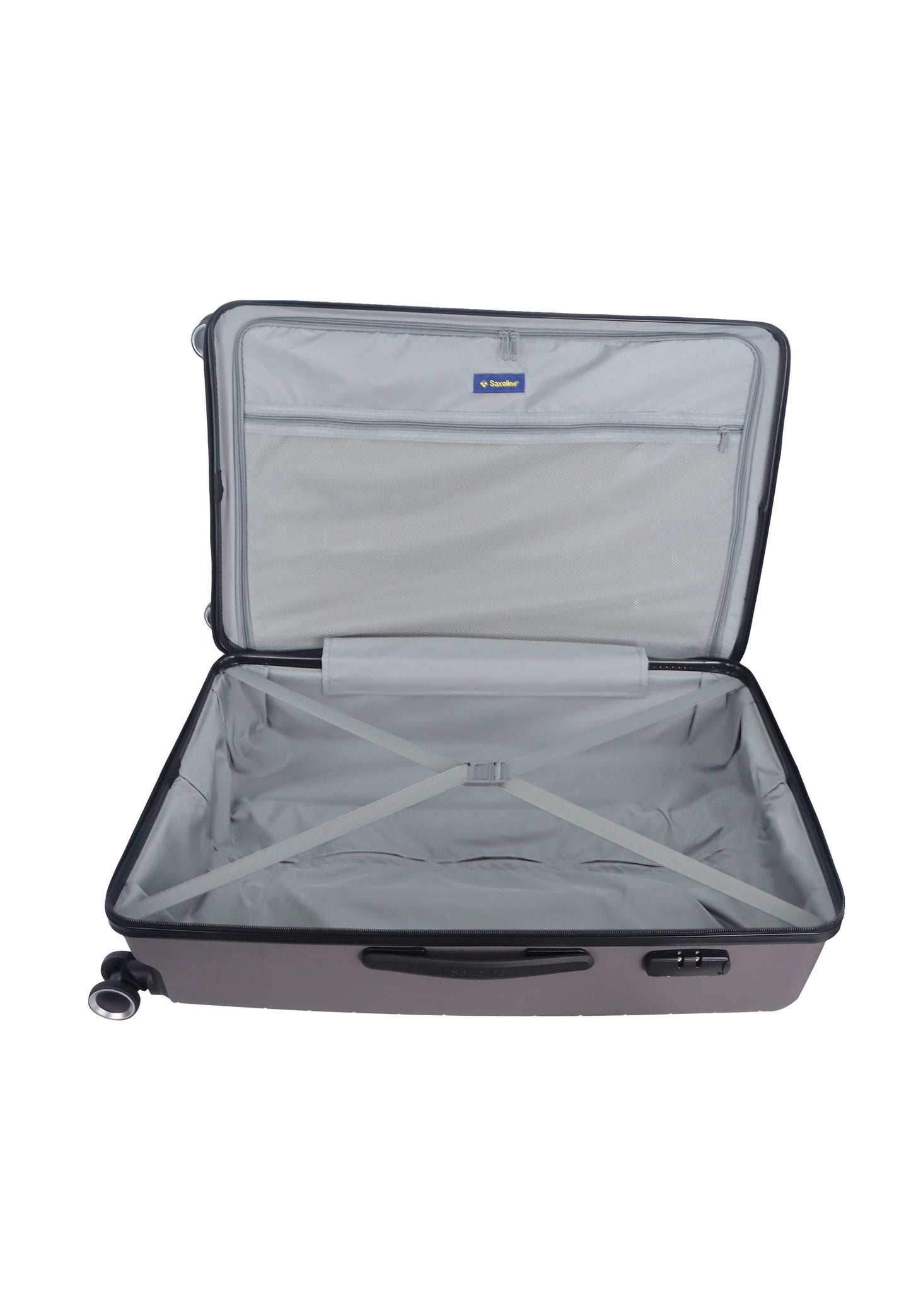 Saxoline Fiesta Travel Luggage / Hard Suitcase / Trolley - Large - Gray