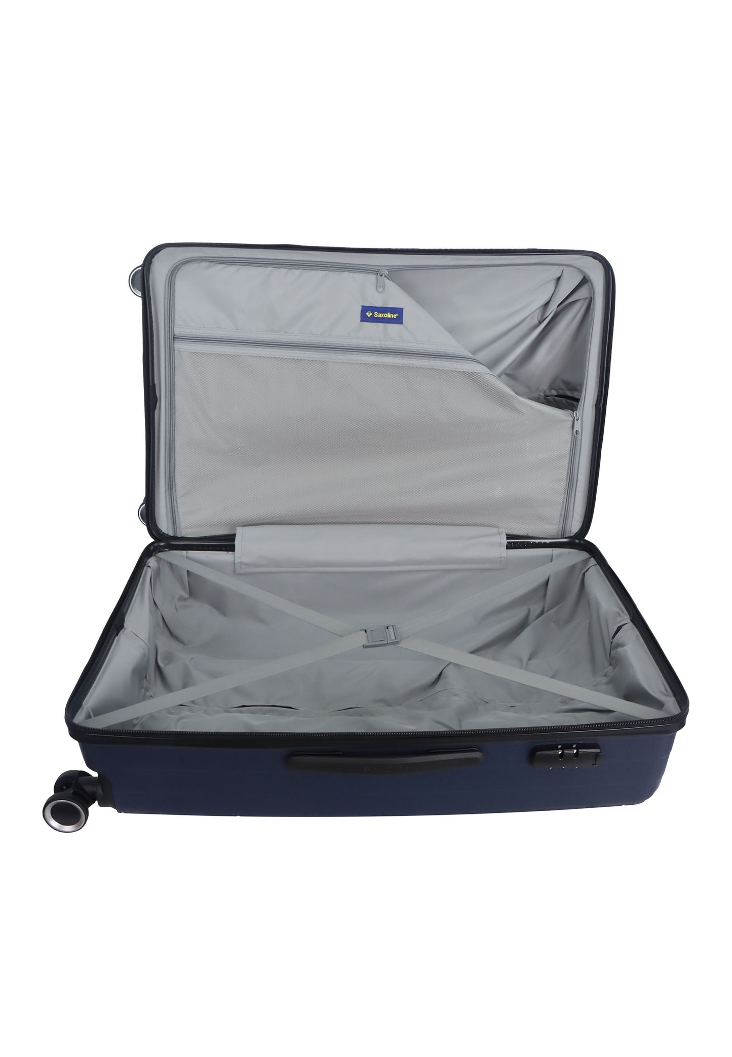 Saxoline Fiesta Travel Luggage / Hard Suitcase / Trolley - Large - Navy