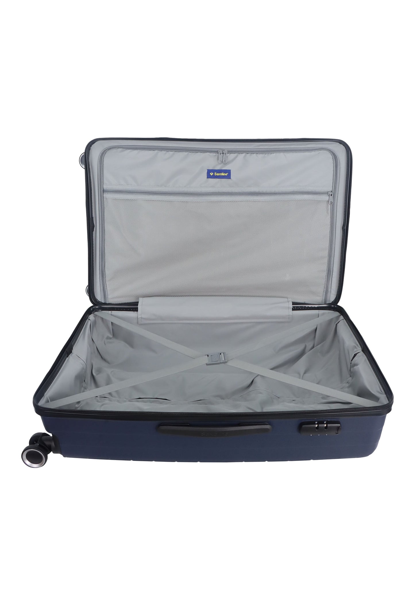 Saxoline Fiesta Travel Luggage / Hard Suitcase / Trolley - Large - Navy