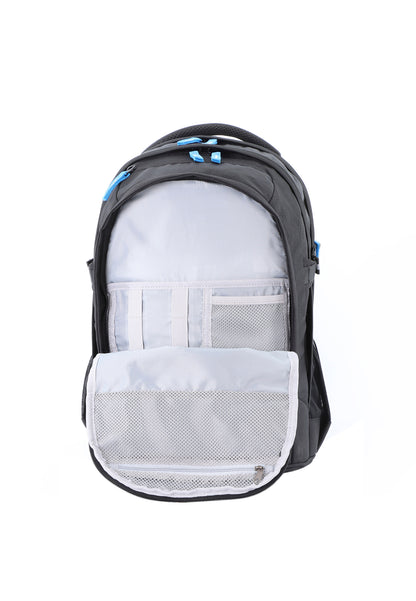 2be School Backpack with Ergonomic  Spine-support and Reflective parts Black