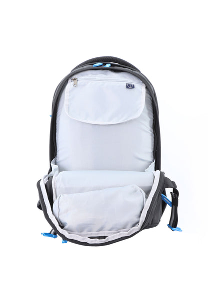 2be School Backpack with Ergonomic  Spine-support and Reflective parts Black