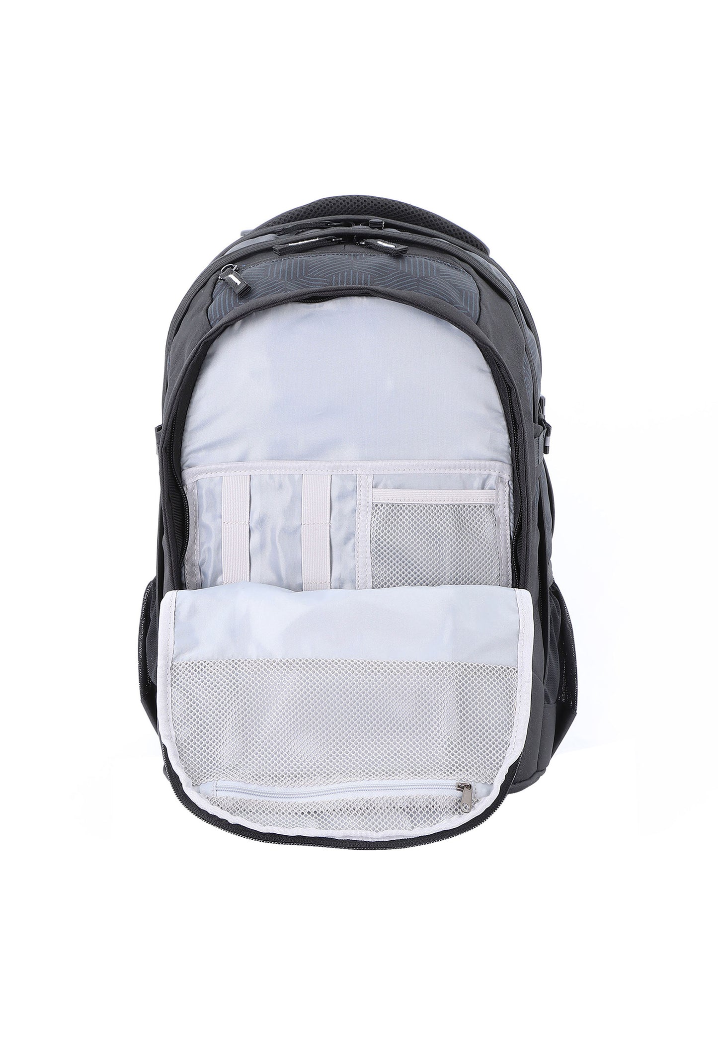 2be Ergonomic Backpack with Spine-support and Reflective parts Black With Print