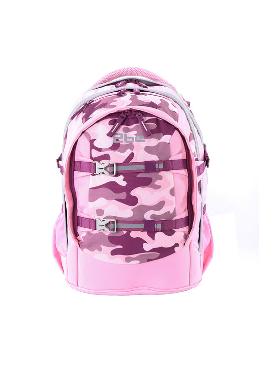 2be School Backpack with Ergonomic  Spine-support and Reflective parts Pink