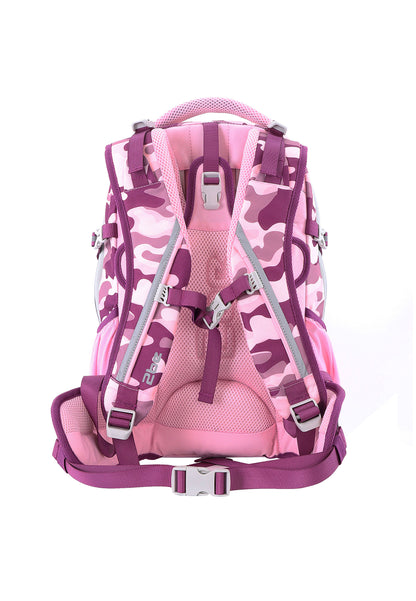 2be School Backpack with Ergonomic  Spine-support and Reflective parts Pink