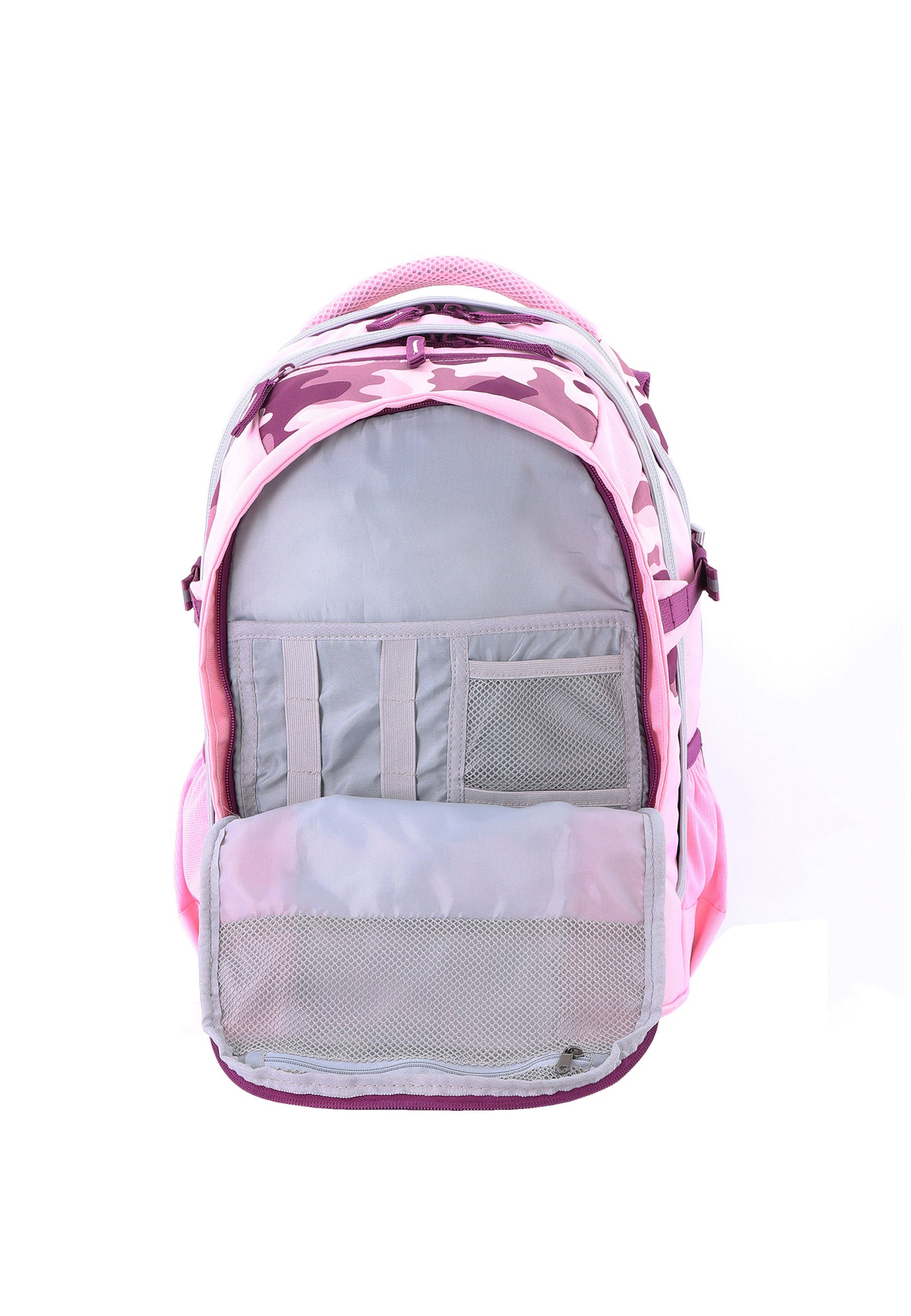 2be School Backpack with Ergonomic  Spine-support and Reflective parts Pink
