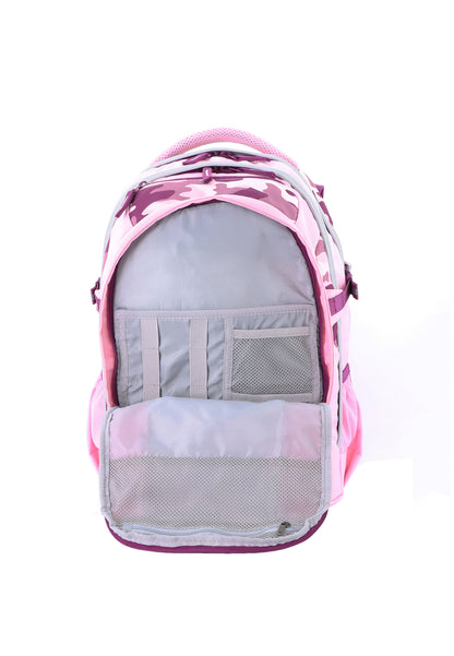 2be School Backpack with Ergonomic  Spine-support and Reflective parts Pink