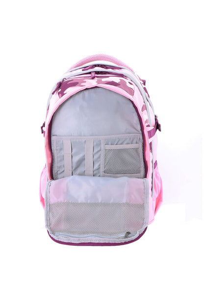 2be School Backpack with Ergonomic  Spine-support and Reflective parts Pink