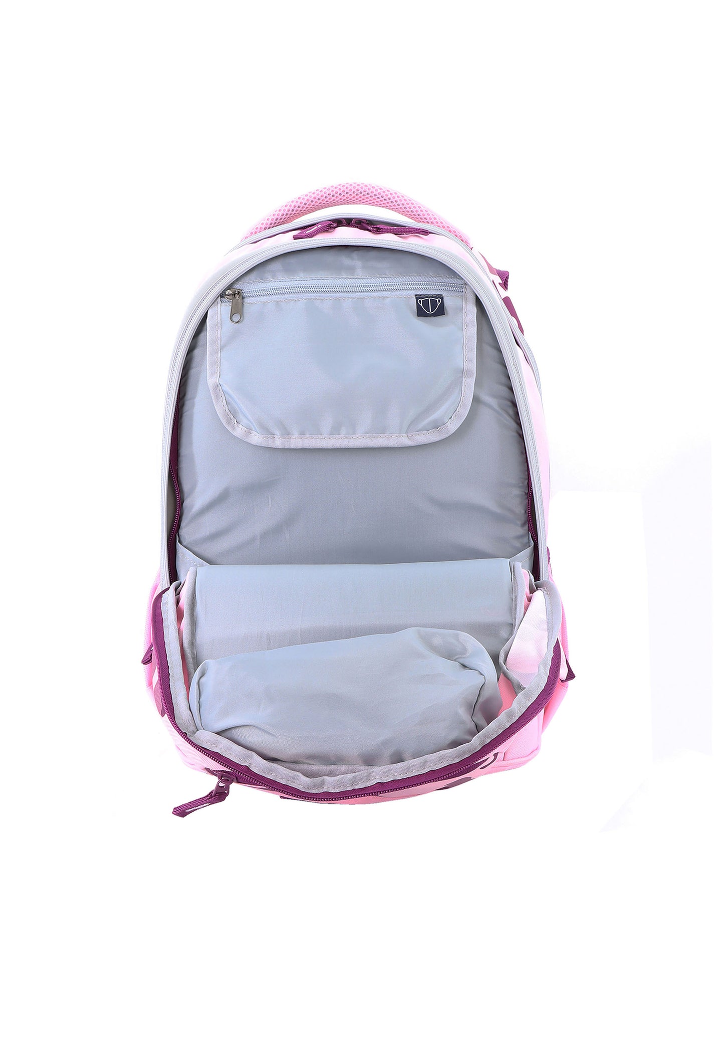 2be School Backpack with Ergonomic  Spine-support and Reflective parts Pink