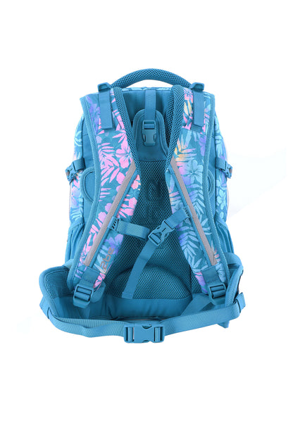 2be School Backpack with Ergonomic  Spine-support and Reflective parts Turquoise