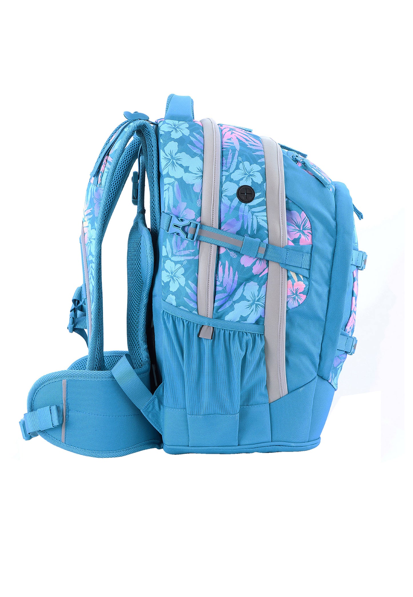 2be School Backpack with Ergonomic  Spine-support and Reflective parts Turquoise